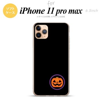 iPhone11ProMax iPhone11pro max スマホケース ソフトケース ハロウィン カボチャポイント 黒 メンズ レディース nk-i11pm-tp412
