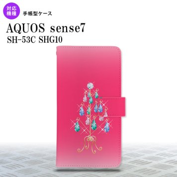 sense7 sense7 手帳型スマホケース カバー ツリーイヤリング ピンク 2022年 11月発売 nk-004s-sens7-dr632