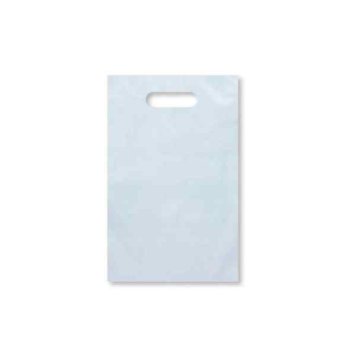 ポリバッグ A4 透明 手提げ袋 50枚 日本製 ビニール袋 厚手 0.06mm LDPE 手提げポリ袋 持ち手付き 展示会 資料入れ カタログ パンフレット ショップ袋 クリアバッグ イベント 250×400mm 4236