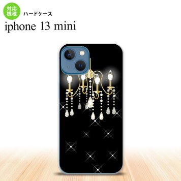 iPhone13mini iPhone13 mini ケース ハードケース シャンデリア 黒  nk-i13m-091