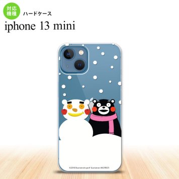 iPhone13mini iPhone13 mini ケース ハードケース くまモン 冬 白  nk-i13m-km05