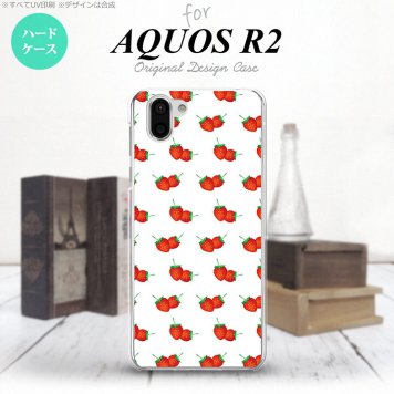 AQUOS R2 アクオス アール2 SH-03K SHV42 専用 スマホケース カバー ハードケース 苺・イチゴ nk-r2-043[スマホ,スマホケース,スマホカバー,ケース,カバー,ジャケット]