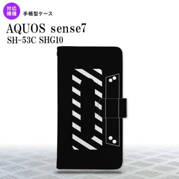 sense7 sense7 手帳型スマホケース カバー カセットテープ 黒 2022年 11月発売 nk-004s-sens7-dr189