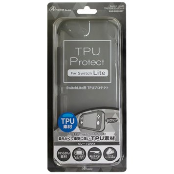 アンサー Switch Lite用 TPUプロテクト グレー ANS-SW090GY