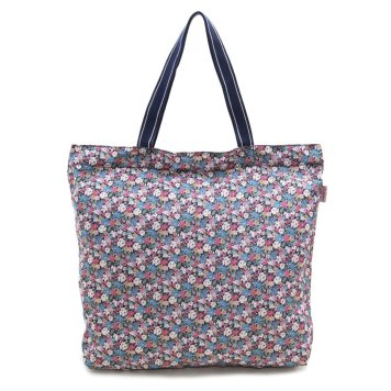 キャスキッドソン Cath Kidston トートバッグ 折りたたみ式 トート ショルダーバッグ エコバッグ LARGE FOLDAWAY TOTE 905244 105246516319102 ラージ フォールドアウェイ NAVY/MEWS DITSY SMALL ネイビー系＋フラワー ボタニカル 花柄 