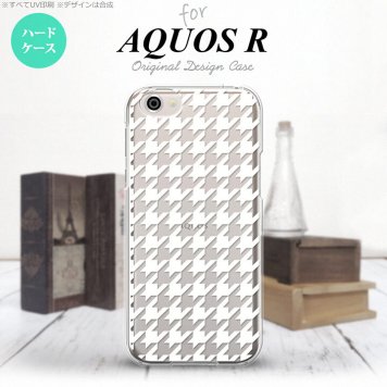 【SH03J】【スマホケース/スマホカバー】【アクオス R】SH03J スマホケース AQUOS R SH-03J カバー アクオス R 千鳥柄(大) 白クリア nk-sh03j-929【メール便送料無料】