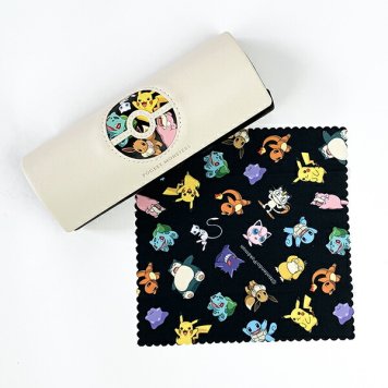 ポケモン メガネケース クラシカルWH ポケモン 眼鏡ケース グッズ イーブイ ピカチュウ ホワイト  (MCOR)