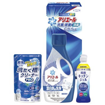 ギフト工房 アリエール抗菌除菌ギフト ／洗濯用洗剤 洗剤・柔軟剤・クリーナー 日用消耗品 日用品・ヘルスケア お中元 御中元 ギフト 夏ギフト 暑中見舞 残暑見舞 時期 いつ お礼 お返し グルメ のし お盆 初盆 新盆 お供 御供 ギフト 2026 送料無料 ギフト プレゼント プチギフト 内祝い 快気祝い 出産祝い 結婚祝い 引出物 新築祝い お返し
