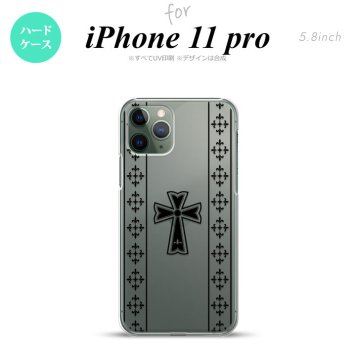 iPhone11Pro iPhone11 Pro スマホケース ハードケース ゴシック クリア 黒 メンズ レディース nk-i11p-1005