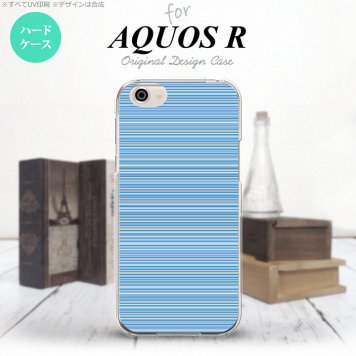 【SH03J】【スマホケース/スマホカバー】【アクオス R】SH03J スマホケース AQUOS R SH-03J カバー アクオス R ボーダー 青 nk-sh03j-1288【メール便送料無料】