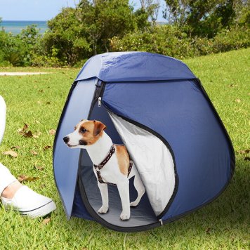 キャリーバッグ付き ペット用 ワンタッチテント[キャリーバッグ 小型犬 中型犬 犬 猫 家族 軽量 ペットキャリーバッグ 防災 災害用 災害グッズ 避難所 避難リュック 避難用テント 簡単 かんたん ワンタッチ 快適 組み立て不要 トラブル トラブル防止]