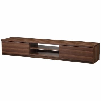 ナカムラ 背面収納テレビ台 〔ステラ〕 幅180cm (ウォールナット) m0600076wl
