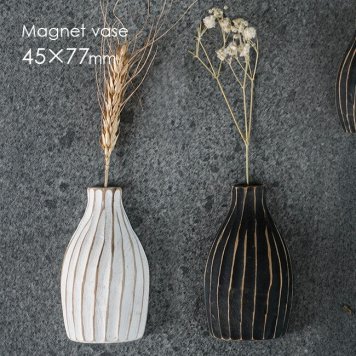 マグネットベース GC-02M《2個》[木製 一輪挿し 壁掛け 壁 壁面 ドライフラワー 花瓶 割れない フラワーベース マグネット 磁石 取り付け 取付 貼り付け かわいい おしゃれ 木 インテリア 小物 装飾 小さい 小さな ミニ]