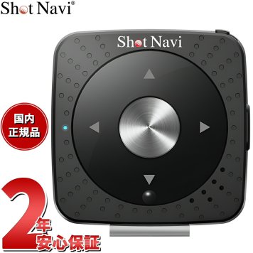 ショットナビ Shot Navi V2 ブラック ボイス型 音声型 GPS ゴルフナビ 距離測定器 距離計測器 超軽量 小型