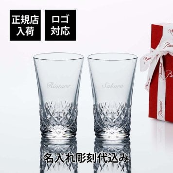 【お急ぎ対応】Baccarat バカラ グラスジャパン アリア ペア 名入れ彫刻代込み 結婚祝 両親贈呈品 グラス 高級 ブランド グラス 法人 周年 記念品 ノベルティ お祝 名入れ ギフト 名前 刻印 彫刻 フランス 結婚記念日 ペアグラス 金婚式 銀婚式