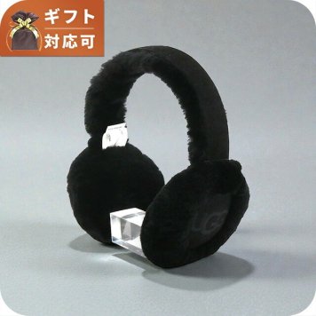 アグ UGG Sheepskin Embroidery Earmuff イヤーマフ 耳当て 20955-BLK レディース ブラック