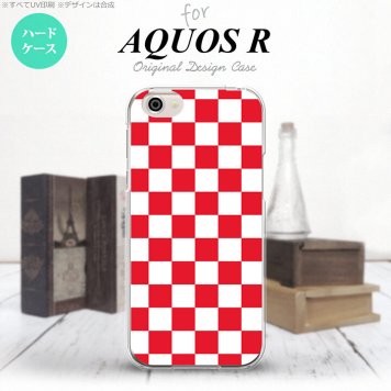 【SH03J】【スマホケース/スマホカバー】【アクオス R】SH03J スマホケース AQUOS R SH-03J カバー アクオス R スクエア 赤×白 nk-sh03j-133【メール便送料無料】