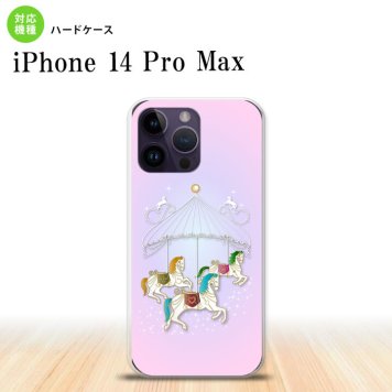 iPhone14 ProMax iPhone14 Pro Max スマホケース 背面ケース ハードケース メリーゴーラウンド ピンク 2022年 9月発売 nk-i14pm-311