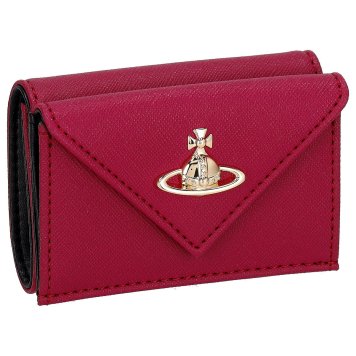 ヴィヴィアンウエストウッド Vivienne Westwood 財布 三つ折り財布 折りたたみ財布 小銭入れ付き 5115002EW-SAFF PLAIN/RED/H411 ミニ財布 レディース レッド