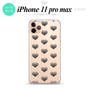 iPhone11ProMax iPhone11pro max スマホケース ハードケース ハート A グレー メンズ レディース nk-i11pm-016