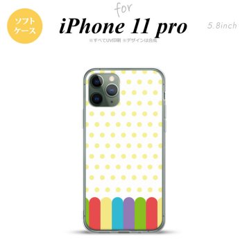 iPhone11Pro iPhone11 Pro スマホケース ソフトケース クレヨン 黄 メンズ レディース nk-i11p-tp1431