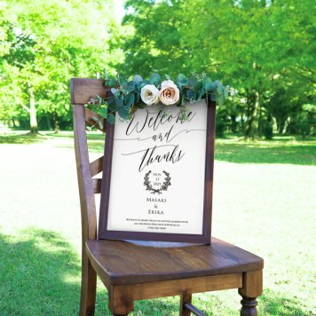 グラフィック ウェルカムボード（ボンクルール）結婚式 ギフト お祝い 披露宴 ウェディング ウェルカムスペース 