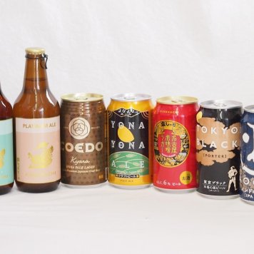 クラフトビール7本セット(インドの青鬼IPA缶 コエド伽羅 缶 名古屋赤味噌ラガー缶 よなよなエール缶 東京ブラック缶 金しゃちプラチナエール瓶 金しゃちIPA瓶) 350ml×5本 330ml×2本