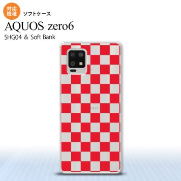 SHG04 SHG04 ZERO6 AQUOS zero6 スマホケース ソフトケース スクエア 赤 メンズ レディース nk-zero6-tp033