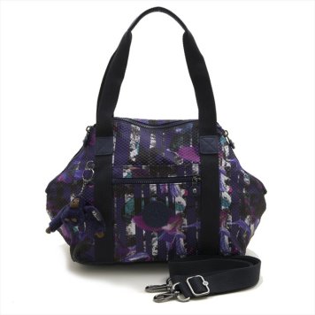 キプリング Kipling ショルダーバッグ トートバッグ ART S Urban Flower bl フラワー柄ブルーパープル系マルチ K17125 10X