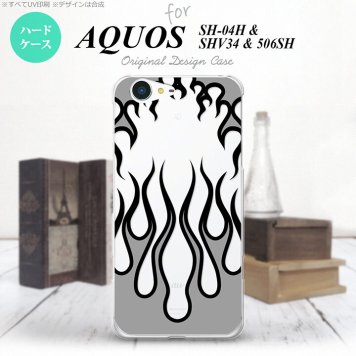 【SH04H】【スマホケース/スマホカバー】【アクオス ゼータ】SH04H スマホケース AQUOS ZETA SH04H カバー アクオス ゼータ ファイヤー 抜き×黒 nk-sh04h-1312【メール便送料無料】