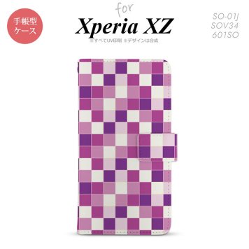 【手帳型 スマホ カバー ケース】【SO01J】【エクスペリア XZ 】手帳型 ケース SO-01J スマホ カバー XPERIA XZ エクスペリア スクエア 紫 nk-004s-so01j-dr1019【メール便送料無料】