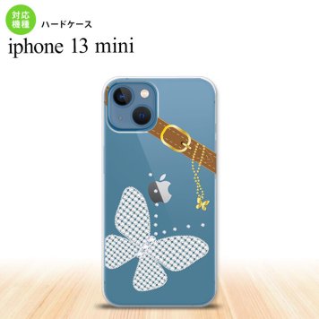 iPhone13mini iPhone13 mini ケース ハードケース バタフライ 蝶 F クリア  nk-i13m-323