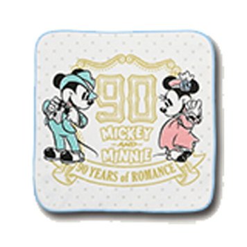 〈ディズニーミッキーマウス 90周年〉コレクションタオル 約25cm/一番くじ F賞 　90 YEARS of ROMANCE/MICKEYMOUSE 90th -MICKEY AND MINNIE-/新品未開封