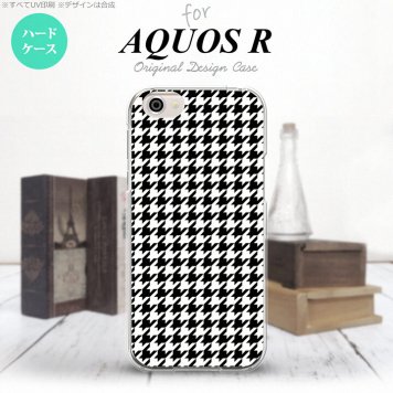 【SH03J】【スマホケース/スマホカバー】【アクオス R】SH03J スマホケース AQUOS R SH-03J カバー アクオス R 千鳥柄 黒白 nk-sh03j-913【メール便送料無料】