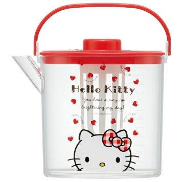 KT Red Heart 茶漉し付冷茶ポット 1.2L ※送料無料(北海道・沖縄は除く)