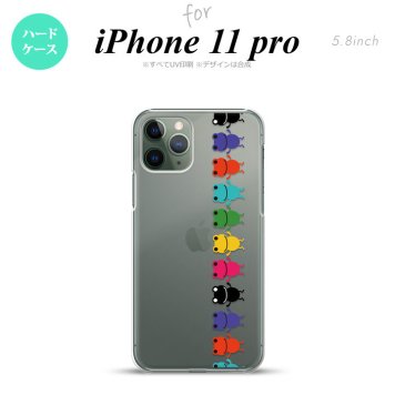 iPhone11Pro iPhone11 Pro スマホケース ハードケース カエル かえる 帯 A クリア メンズ レディース nk-i11p-675