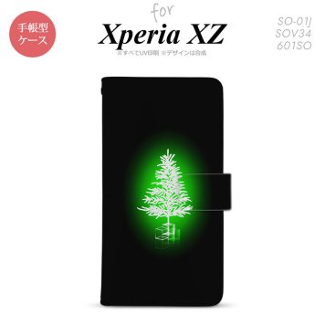 【手帳型 スマホ カバー ケース】【SO01J】【エクスペリア XZ 】手帳型 ケース SO-01J スマホ カバー XPERIA XZ エクスペリア ツリー 緑 nk-004s-so01j-dr626【メール便送料無料】