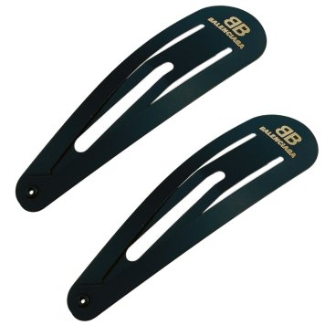 バレンシアガ BALENCIAGA BBロゴ ヘアクリップ 2個セット ヘアアクセサリー ヘアピン 髪留め HOLLI XXL CLIP SET2 699021 TZ01G 5610 ahbc00012l レディース マットブラック+ゴールド