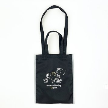 スヌーピー PEANUTS 75th 2way刺繍ショッピングバッグ (A) SNOOPY