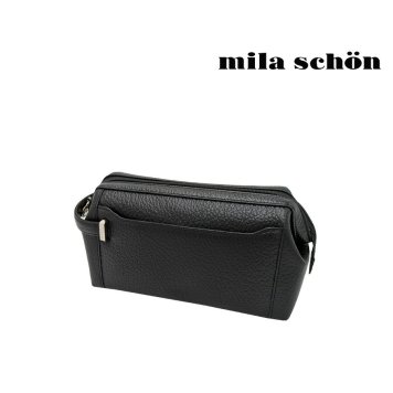 【mila schon】197207 ミラショーン ネロ クラッチバッグ セカンドバッグ 日本製 レザー 牛革 使いやすい コンパクト メンズ プレゼント ギフト ブラック