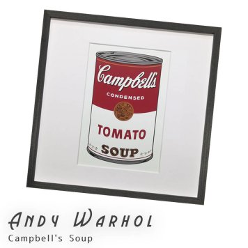 Andy Warhol（アンディ ウォーホル） Campbell's Soup アートポスター（フレーム付き） 