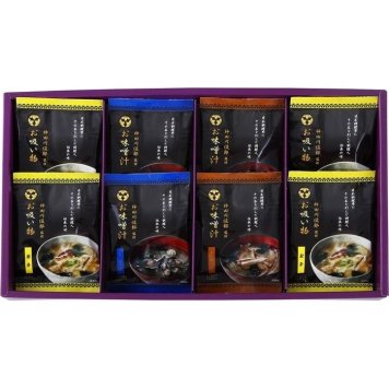 神田川俊郎監修 味和心 お味噌汁ギフト【雅】 FKM-CN(包装･のし可) 4904963409336