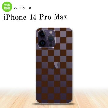 iPhone14 ProMax iPhone14 Pro Max スマホケース 背面ケース ハードケース スクエア 茶 2022年 9月発売 nk-i14pm-032