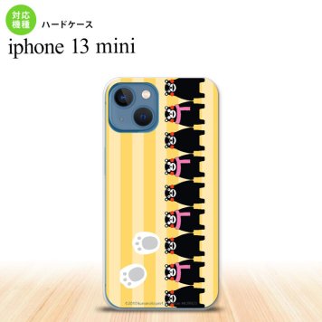 iPhone13mini iPhone13 mini ケース ハードケース くまモン ストライプ 黄  nk-i13m-km12