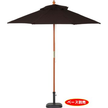 不二貿易 木製パラソル φ210cm ブラウン 210BR (台座別売り) FJ-60160