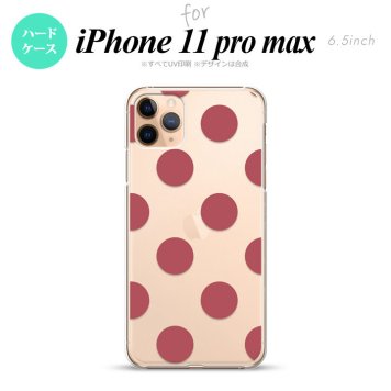 iPhone11ProMax iPhone11pro max スマホケース ハードケース ドット 水玉 A スモーク ピンク メンズ レディース nk-i11pm-009
