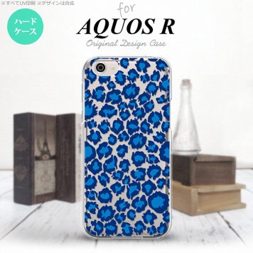 【SH03J】【スマホケース/スマホカバー】【アクオス R】SH03J スマホケース AQUOS R SH-03J カバー アクオス R ヒョウ柄 青クリア nk-sh03j-895【メール便送料無料】
