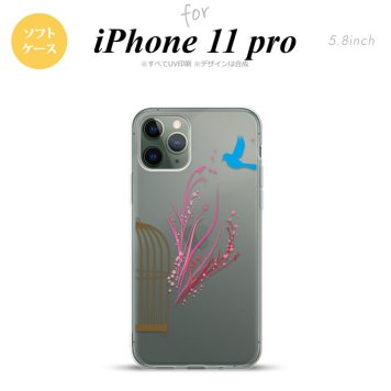 iPhone11Pro iPhone11 Pro スマホケース ソフトケース 青い鳥 紫 赤 メンズ レディース nk-i11p-tp1293