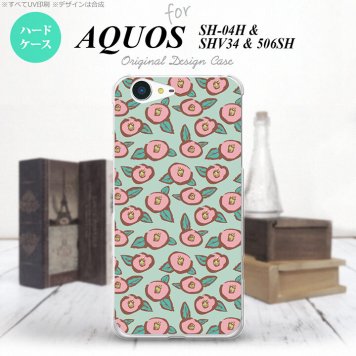【SH04H】【スマホケース/スマホカバー】【アクオス ゼータ】SH04H スマホケース AQUOS ZETA SH04H カバー アクオス ゼータ つばき 緑 nk-sh04h-1702【メール便送料無料】