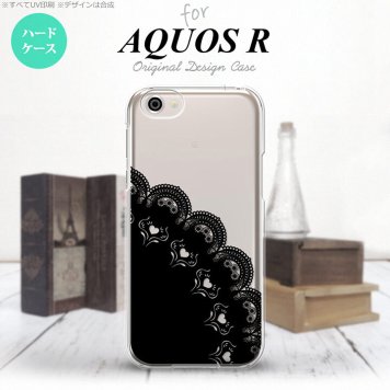 【SH03J】【スマホケース/スマホカバー】【アクオス R】SH03J スマホケース AQUOS R SH-03J カバー アクオス R レース(A) 黒 nk-sh03j-722【メール便送料無料】